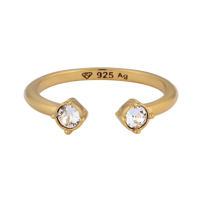 Ring Offen | Mit Kristallen von Swarovski® (Weiß)