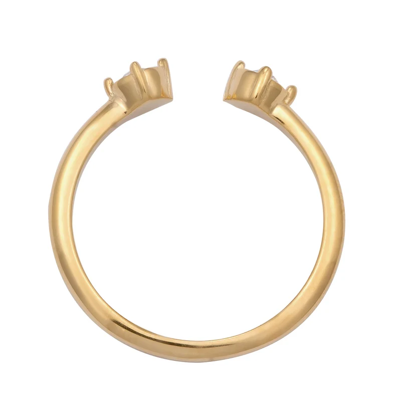 Ring Offen | Mit Kristallen von Swarovski® (Weiß)