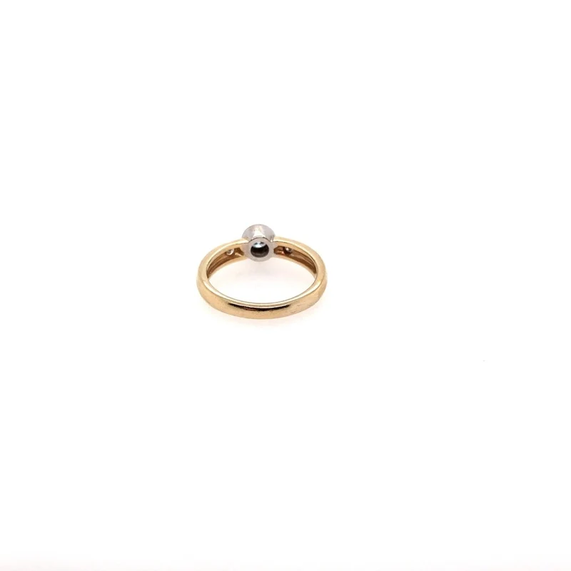 Ring Bicolor Gold 585 mit Brillanten