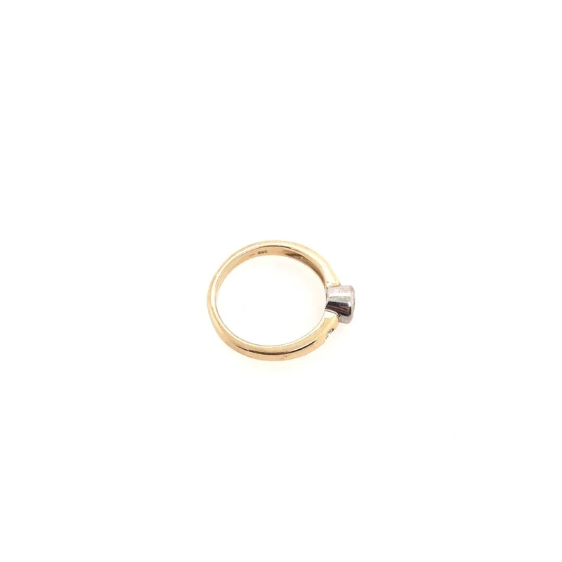 Ring Bicolor Gold 585 mit Brillanten