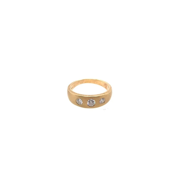 "Triologie" Ring Gelbgold 585 mit Brillanten