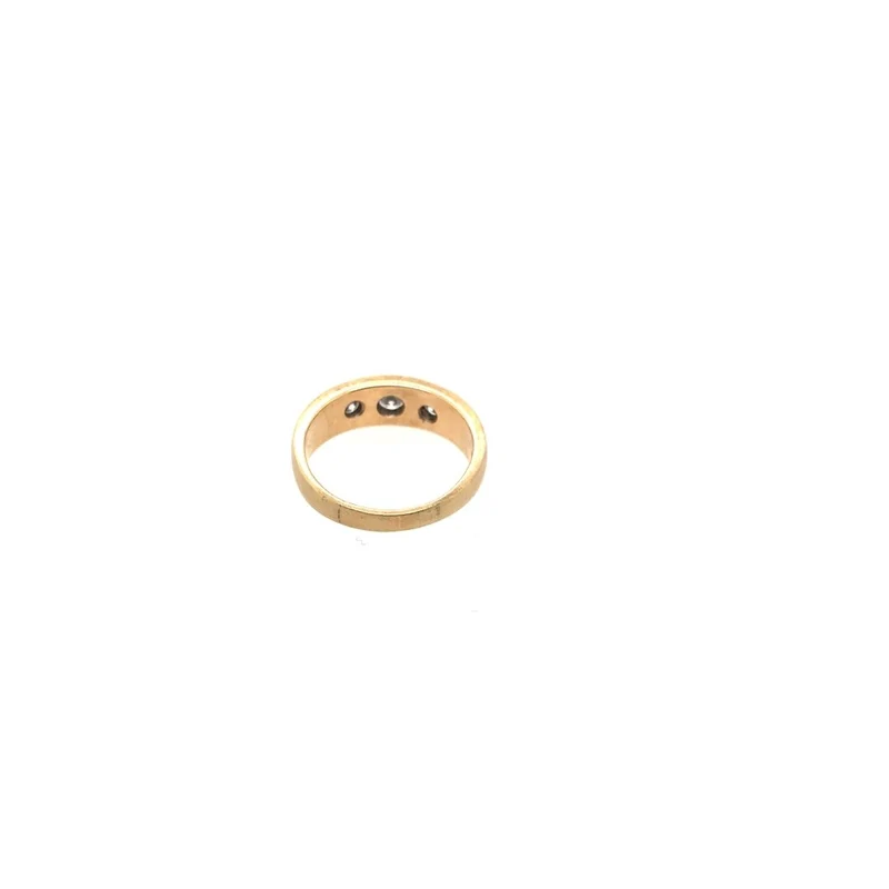 "Triologie" Ring Gelbgold 585 mit Brillanten