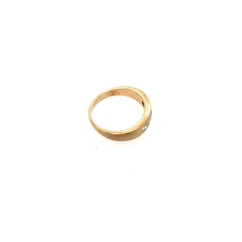 "Triologie" Ring Gelbgold 585 mit Brillanten