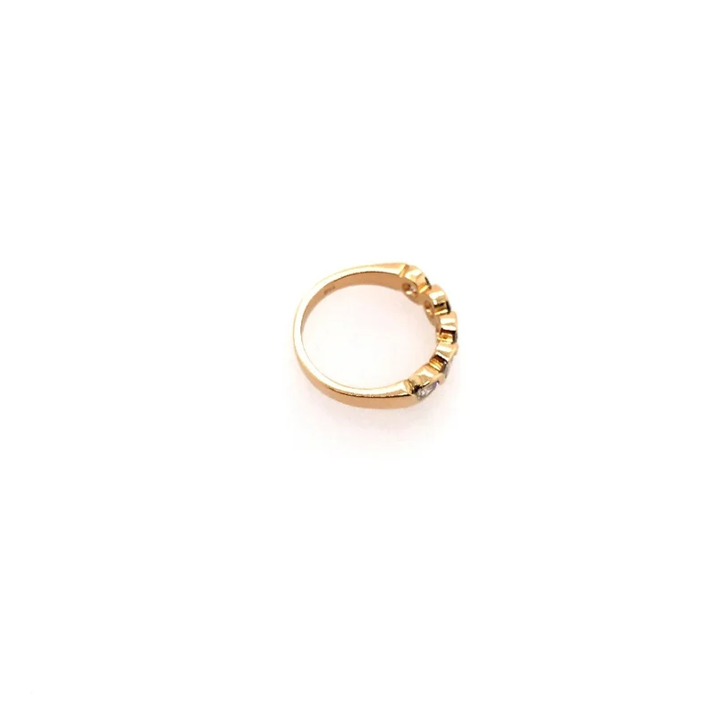 Ring Gelbgold 750 mit 5 Brillanten