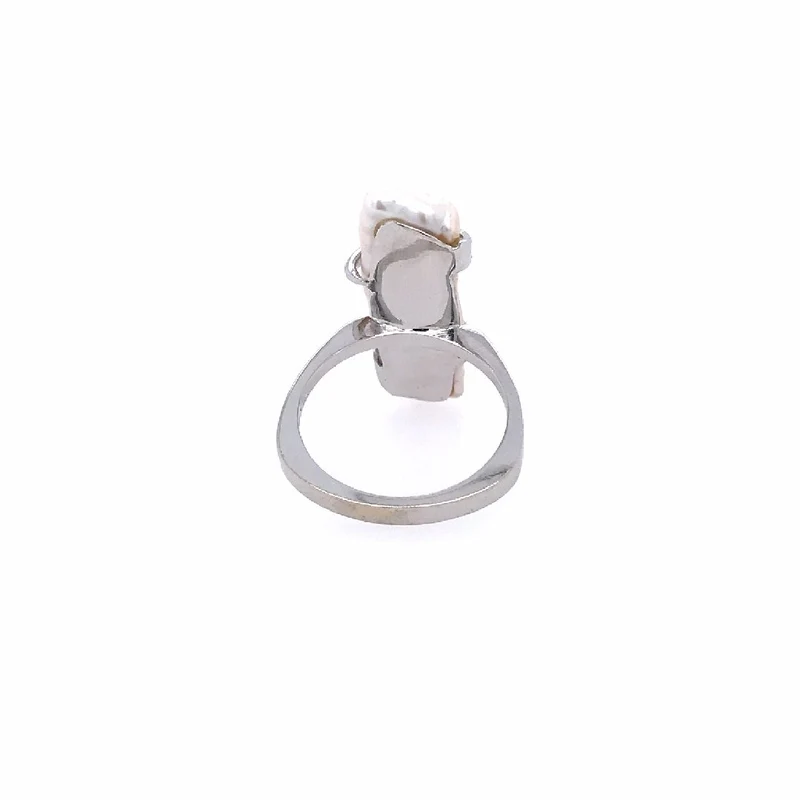 Ring Weissgold 750 mit Perle & Brillanten