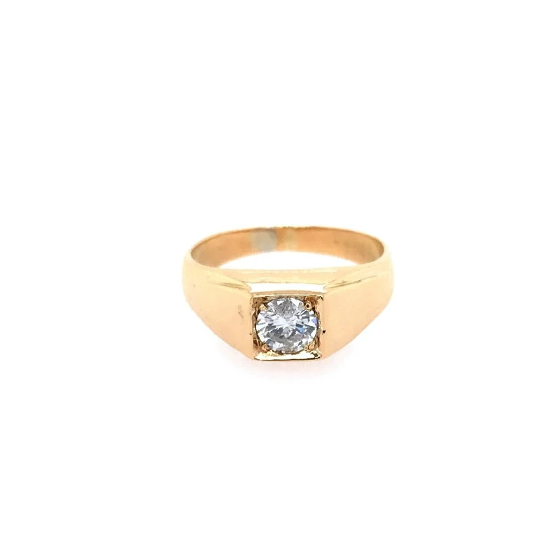 Ring Gelbgold 750 mit Brillant 0,85 ct