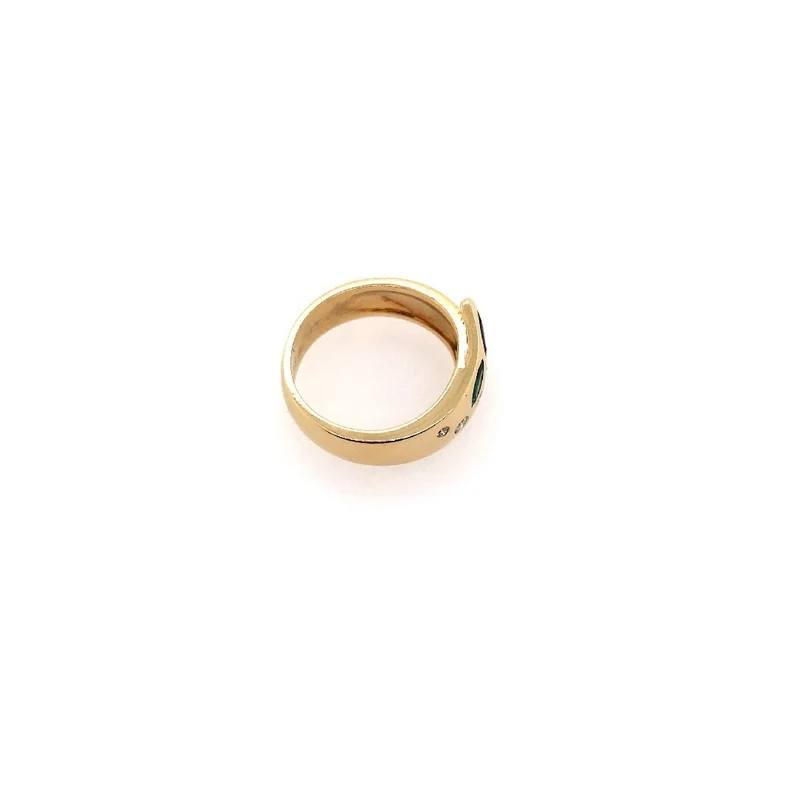 Ring Gelbgold 585 mit Saphir & Brillanten