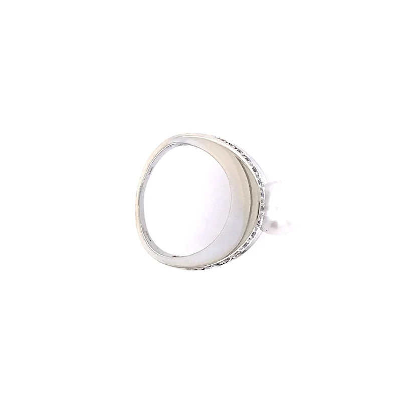Ring Weissgold 750 mit Perle & Brillanten