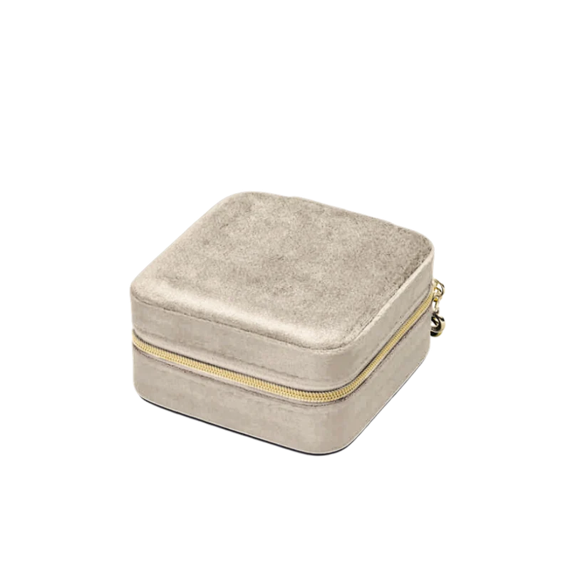 Premium Schmuck Box - Cream Velvet