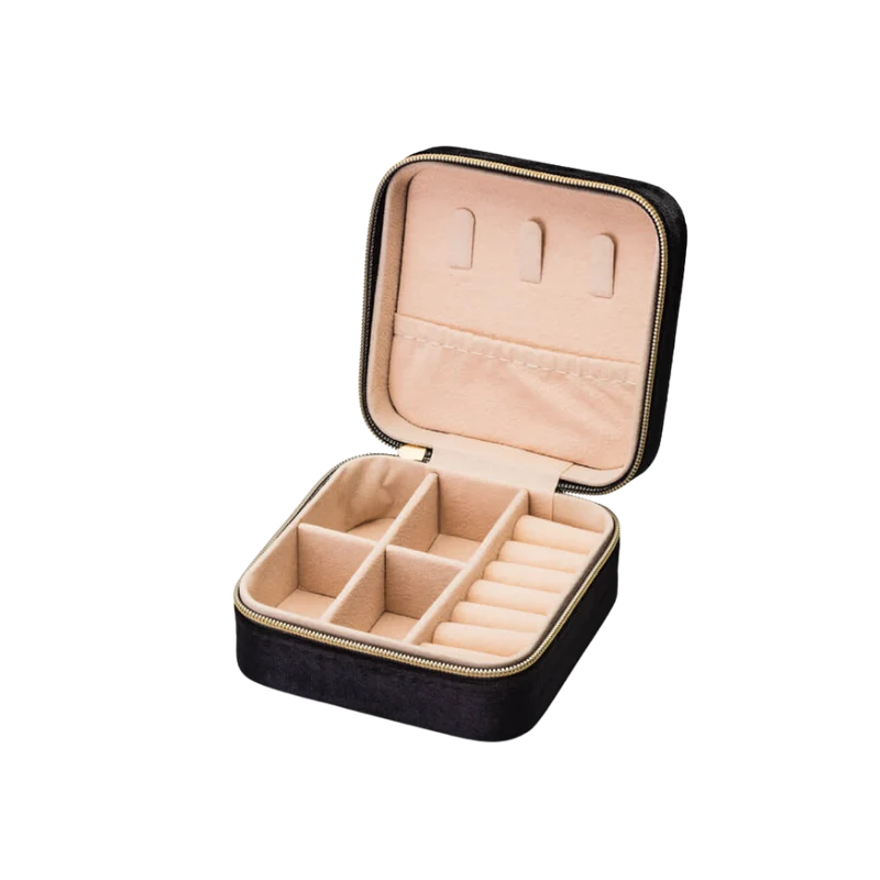 Premium Schmuck Box - Black Velvet
