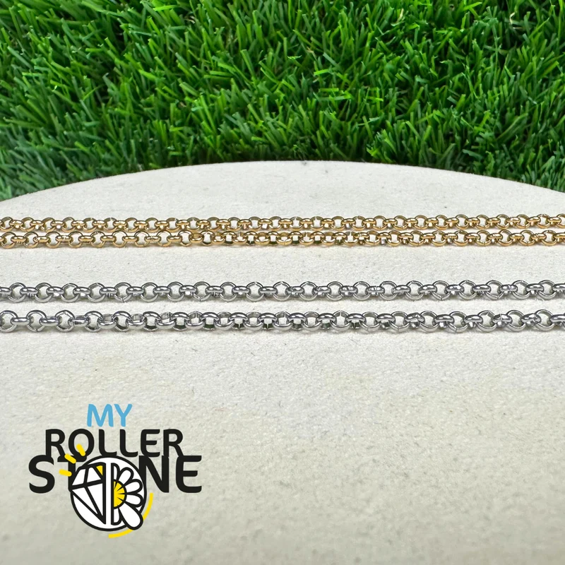 Große Rolo-Kette aus Edelstahl 304 (60 cm)