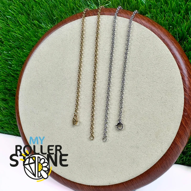 Große Rolo-Kette aus Edelstahl 304 (60 cm)