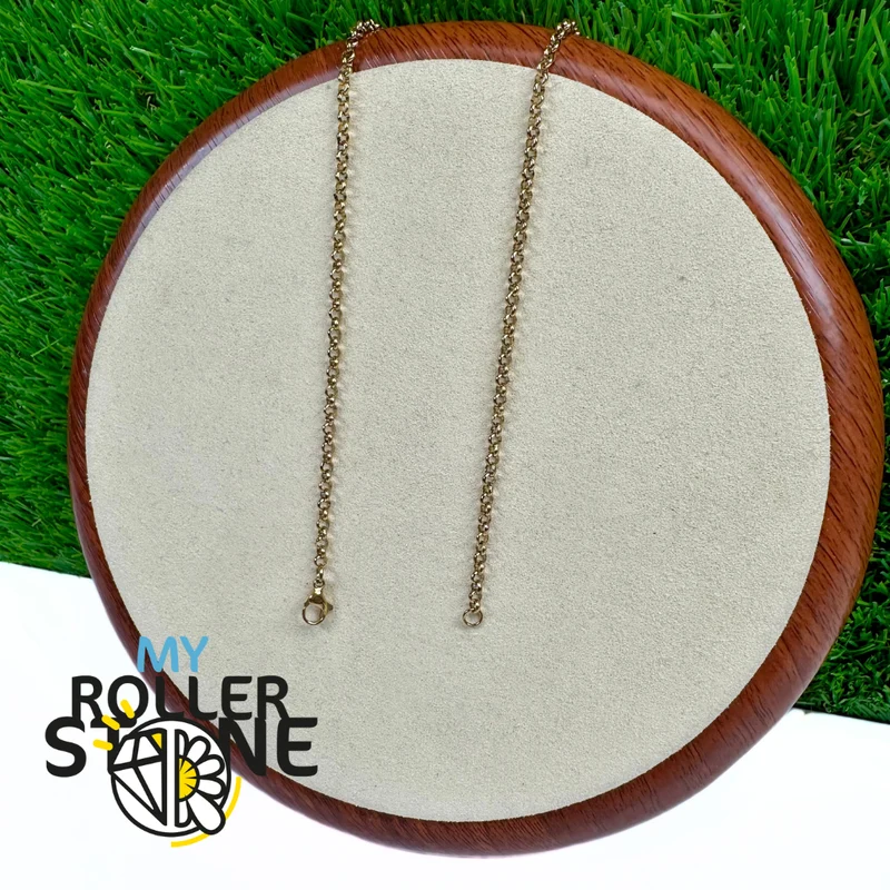 Große Rolo-Kette aus Edelstahl 304 (60 cm)