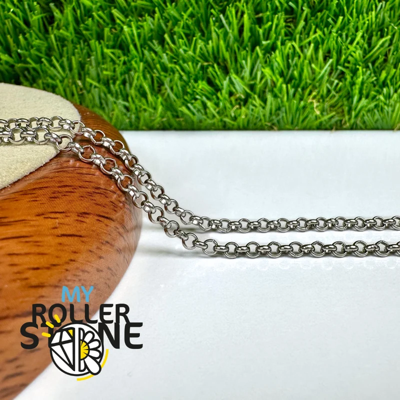 Große Rolo-Kette aus Edelstahl 304 (60 cm)