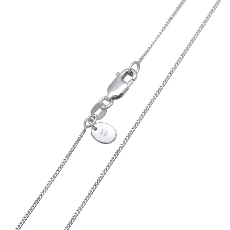 Halskette Kreuz | Saphir (Blau) & Laborgezüchteter Diamant (Weiß, 0.06 ct)