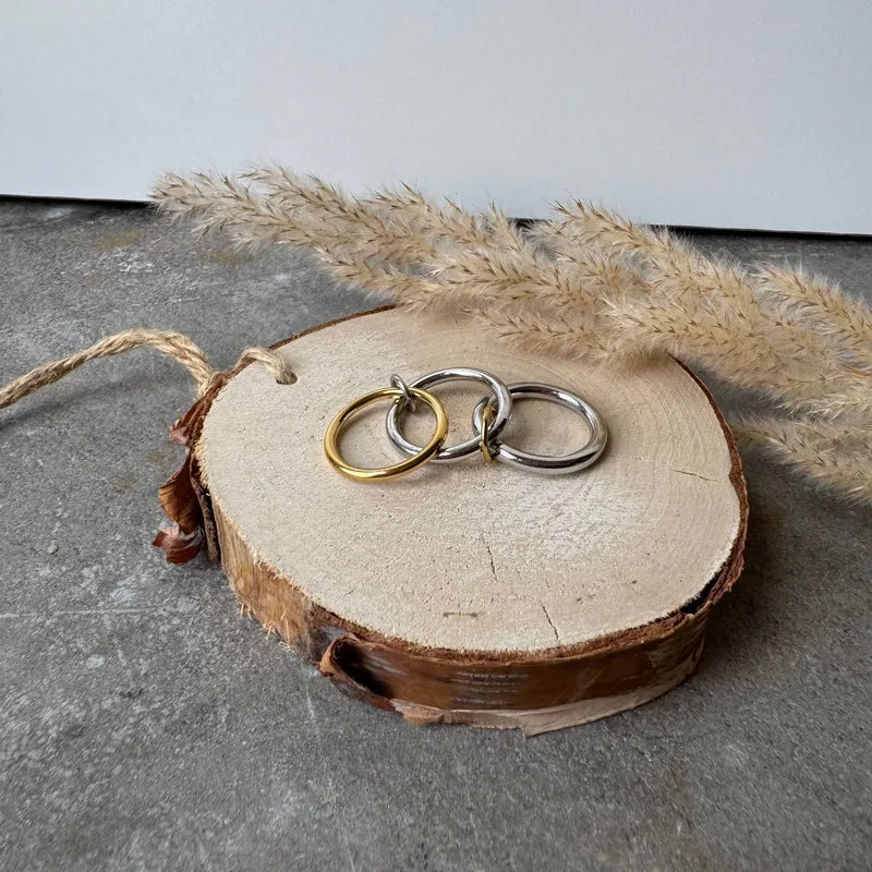Triple Ring | Plain Bicolour