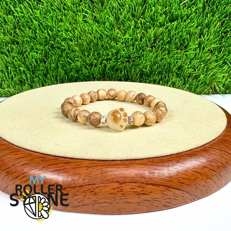 Bodhi-Katzenpfoten-Armband aus Milchholz (18 cm)