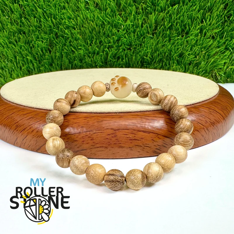 Bodhi-Katzenpfoten-Armband aus Milchholz (18 cm)