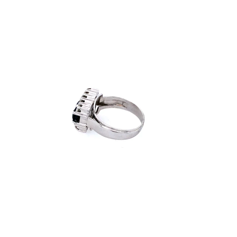 Ring Weissgold 585 mit Saphiren & Brillanten