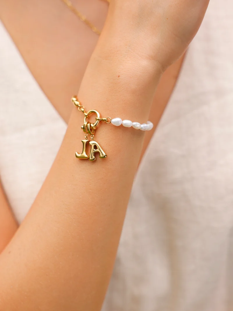 Puffy Letter Ketten-Charms