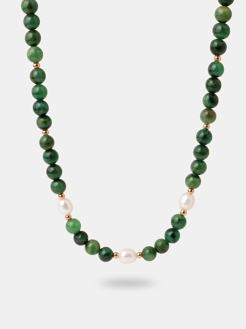 Dawn Pearl Green Kette