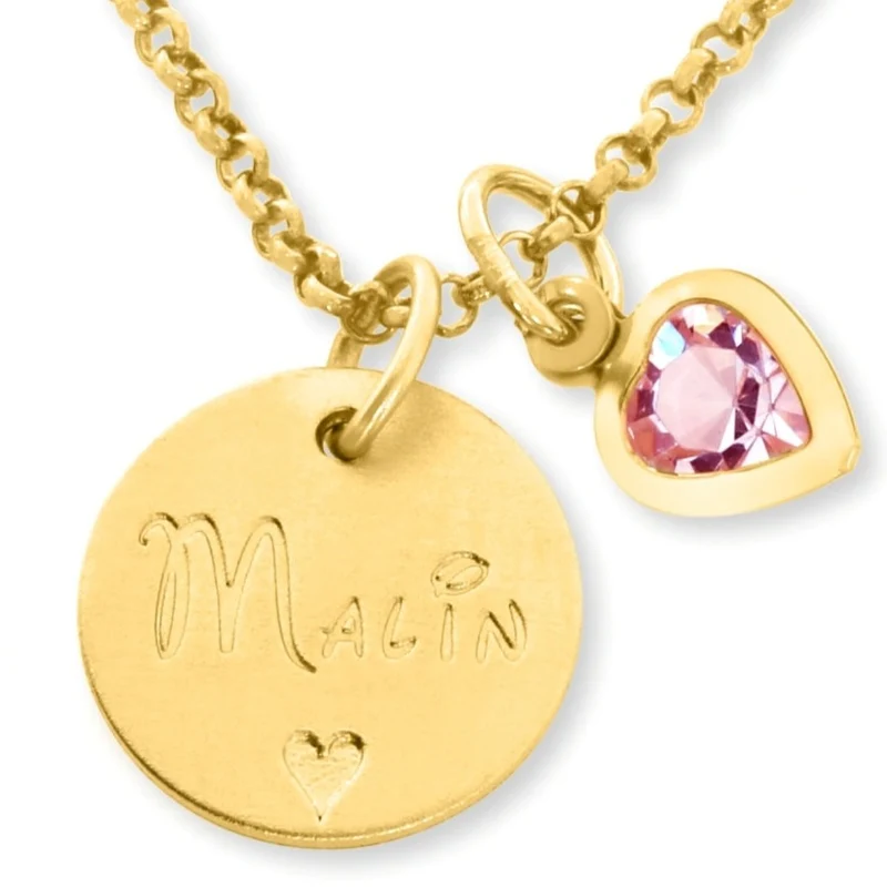 NAMENSKETTE GOLD PERSONALISIERTER SCHMUCK MÄDCHENSCHMUCK KINDERKETTE