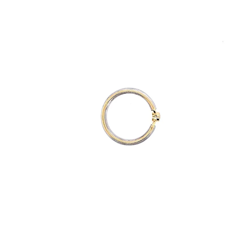 Platin Ring Bicolor mit Brillanten
