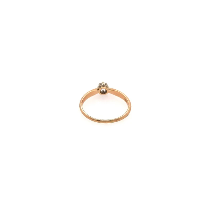 Solitaire Gelbgold 585 mit Diamant