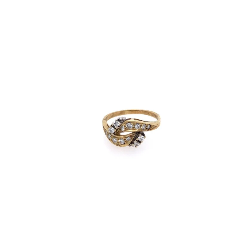 Ring Bicolor Gold 585 mit Brillanten