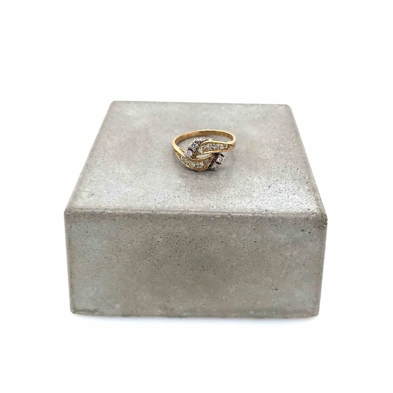 Ring Bicolor Gold 585 mit Brillanten