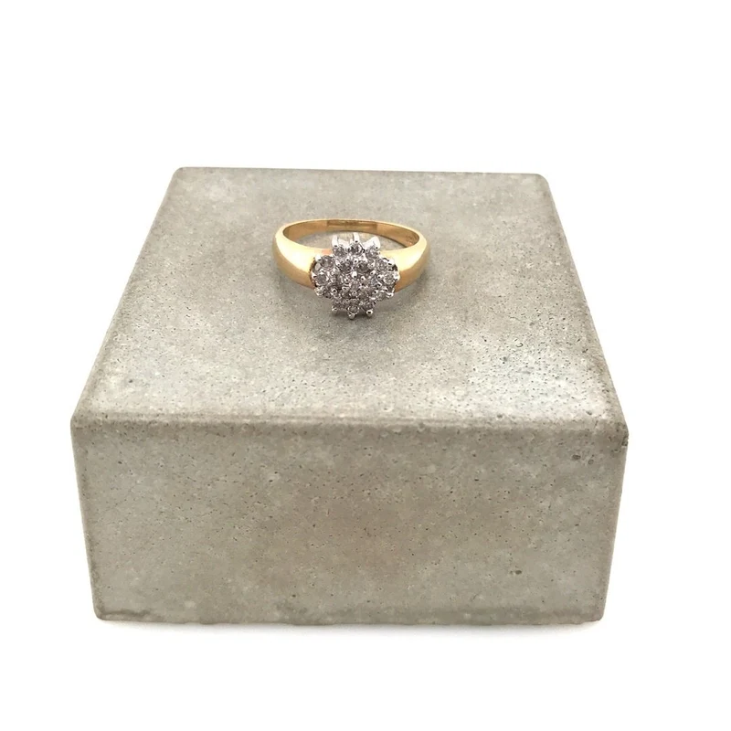 Ring Bicolor Gold 585 mit Brillanten