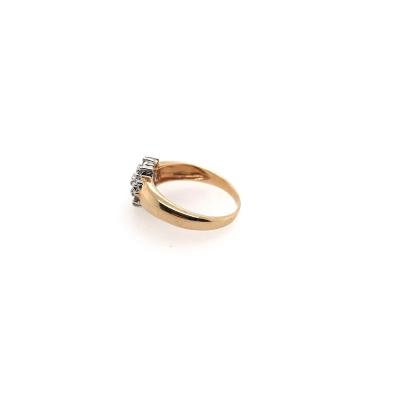 Ring Bicolor Gold 585 mit Brillanten