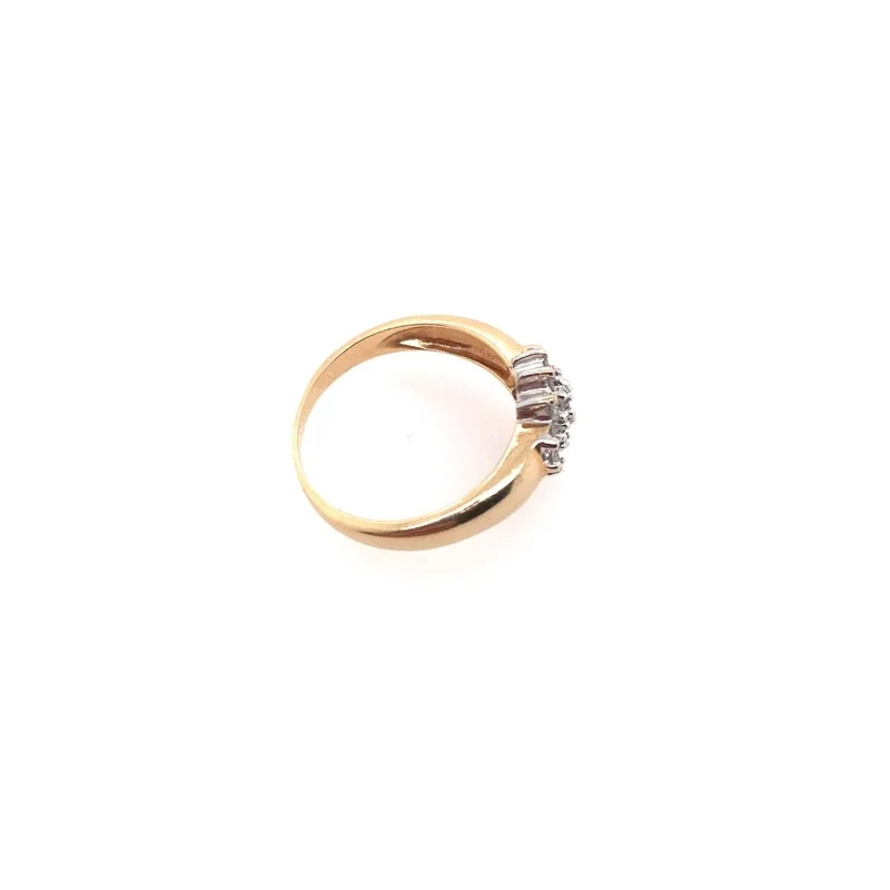 Ring Bicolor Gold 585 mit Brillanten