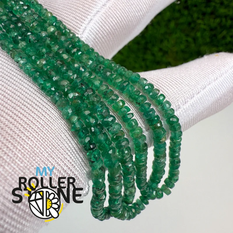 Facettierte Smaragdperlen – 5A