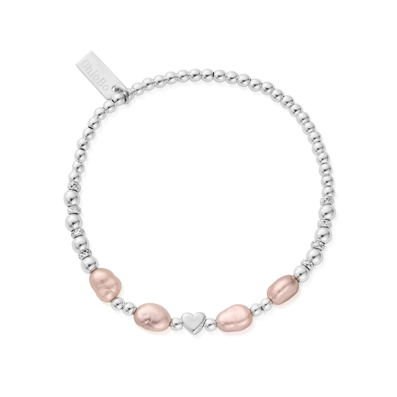 With Love Pink Pearl Bracelet