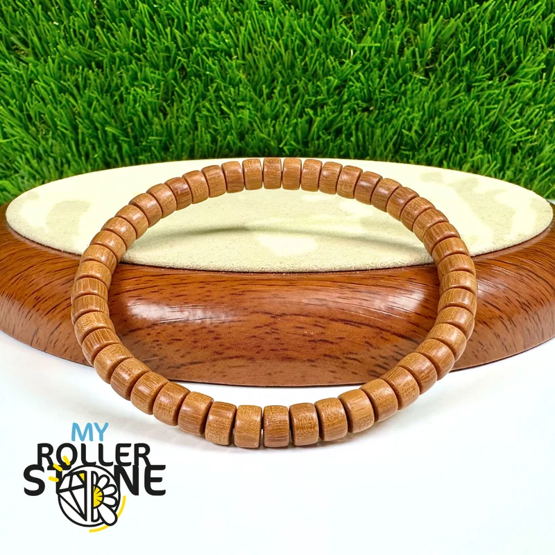 Sandelholz-Heishi-Perlenarmband