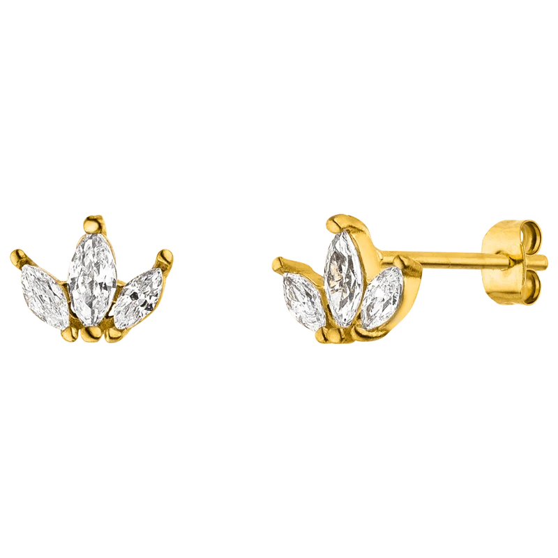 Cataleya Ohrstecker | 18K vergoldet
