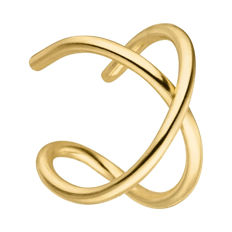 Crossing Plain Ear Cuff | 925 Echtsilber