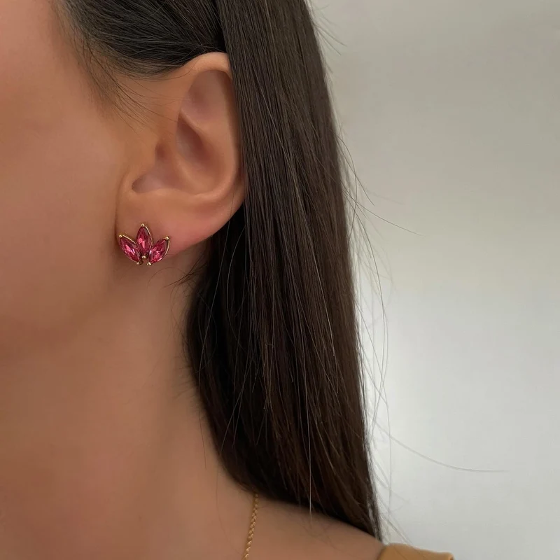 Lotus Ohrstecker | 18K vergoldet
