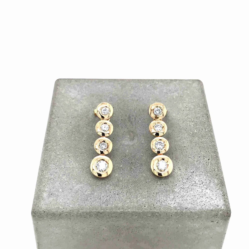 Ohrhänger Gelbgold 585 mit Brillanten