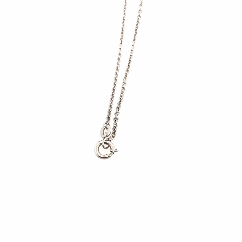 Kette mit Anhänger Weissgold 585 mit Safir