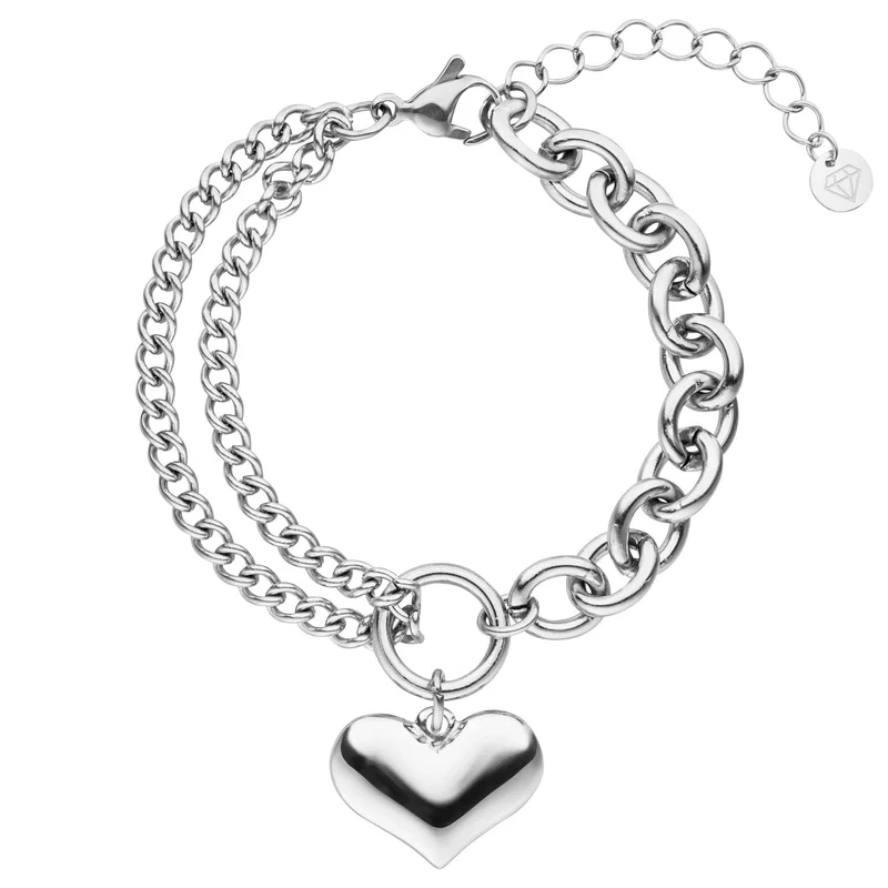 Chunky Heart Armband | 18K vergoldet