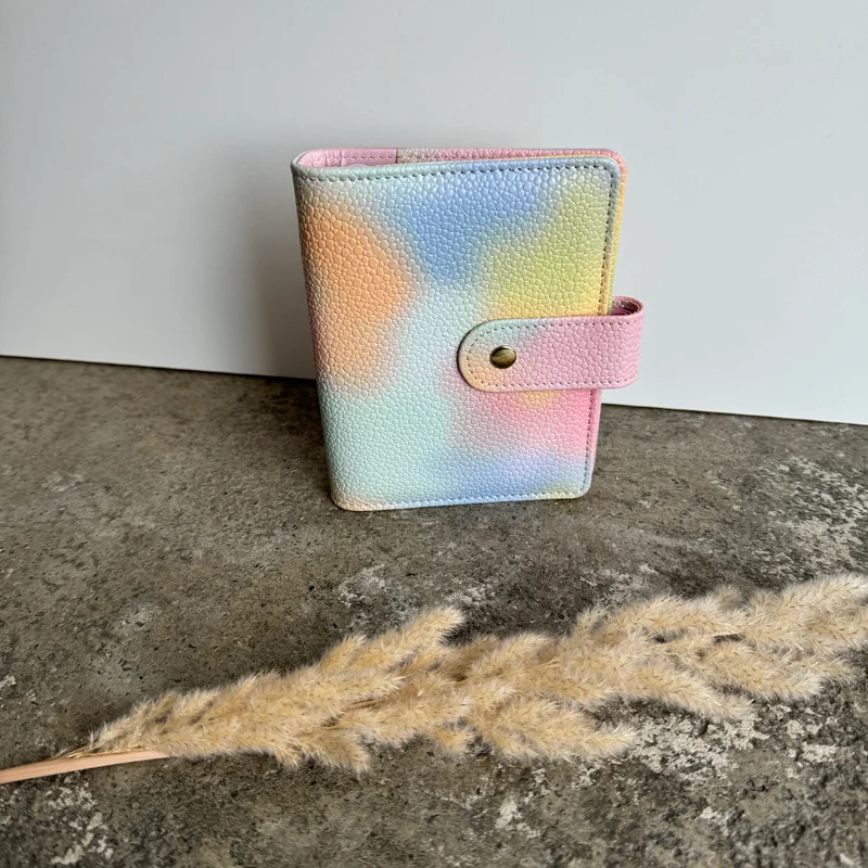 Regenbogen Binder - Basic Budget Binder A7 mit 5 Umschlägen