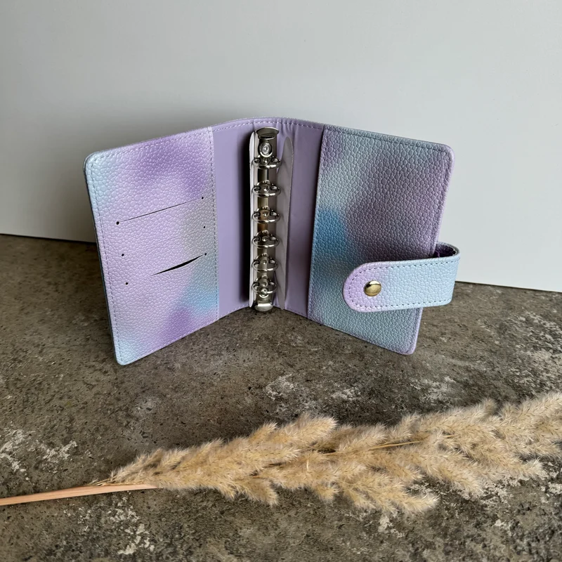 Regenbogen Binder - Basic Budget Binder A7 mit 5 Umschlägen
