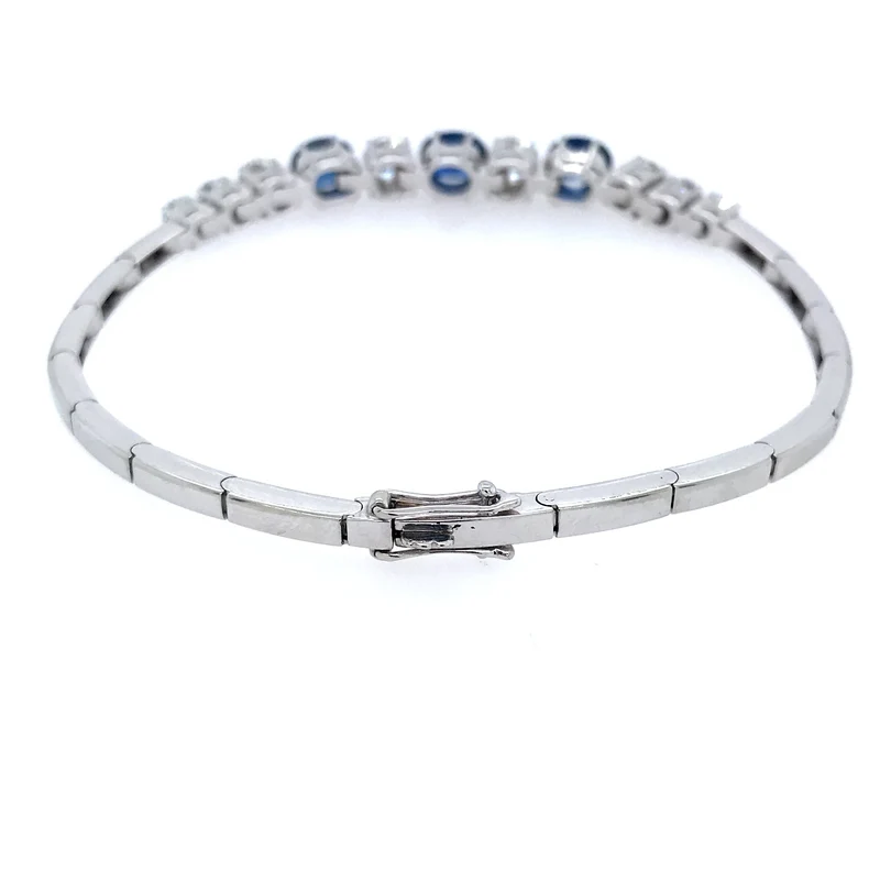 Armband Weißgold 750 mit Saphiren & Brillanten