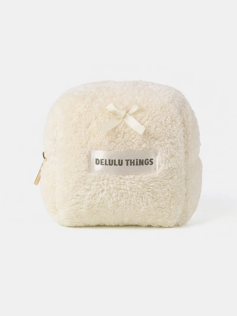 Sweet Puff White Kosmetiktasche
