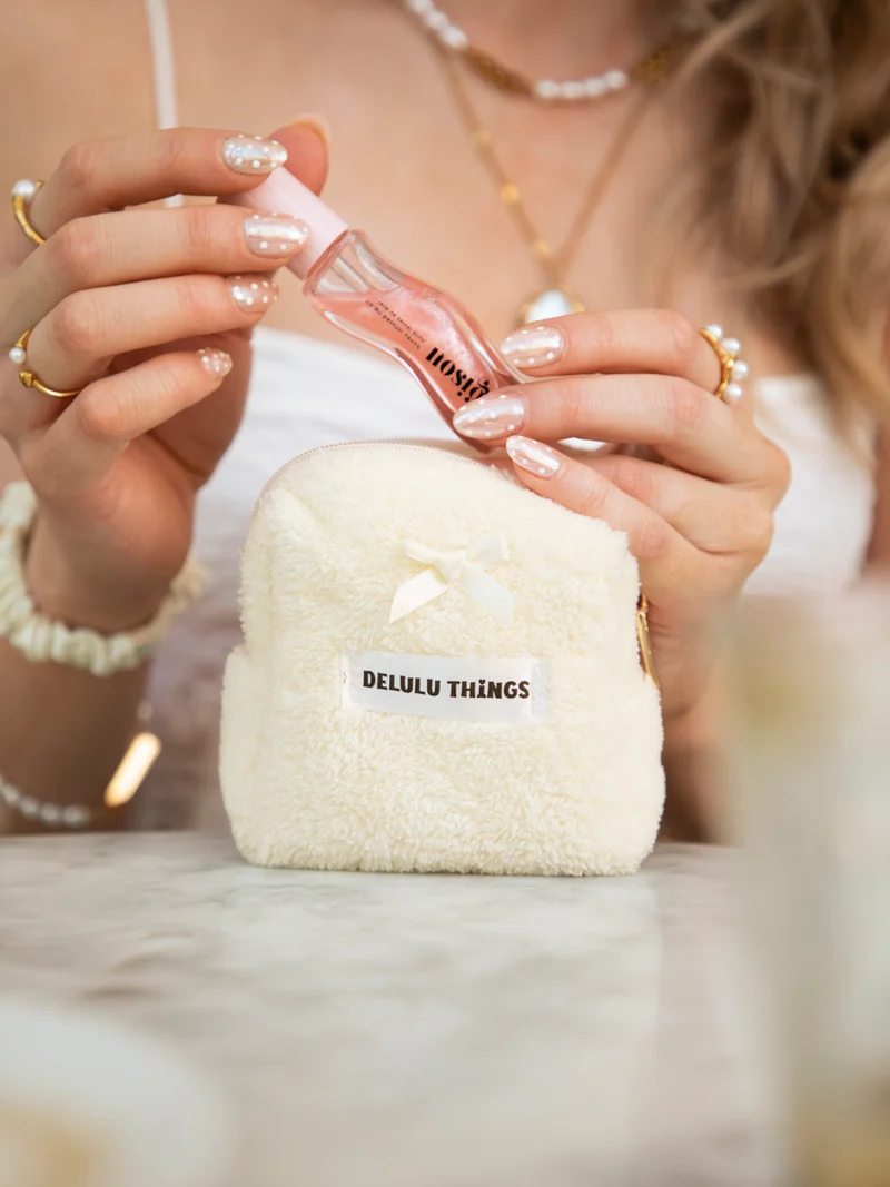 Sweet Puff White Kosmetiktasche