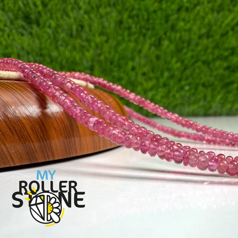 Glatte Rubinperlen – runde Form