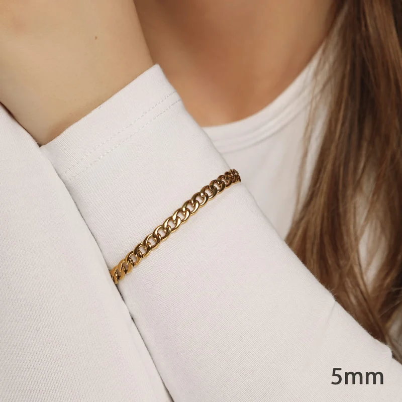 Plain Armband | 18K vergoldet