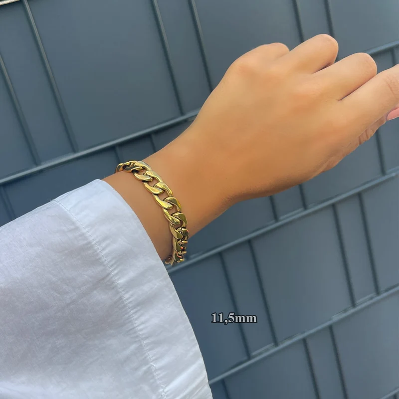 Plain Armband | 18K vergoldet